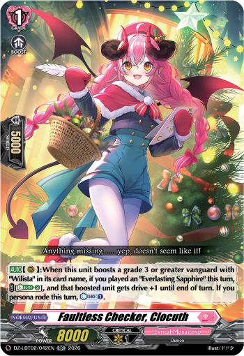 Faultless Checker, Clocuth: DZ Lyrical Booster 02: Lyrical Monasterio Season of Wonders