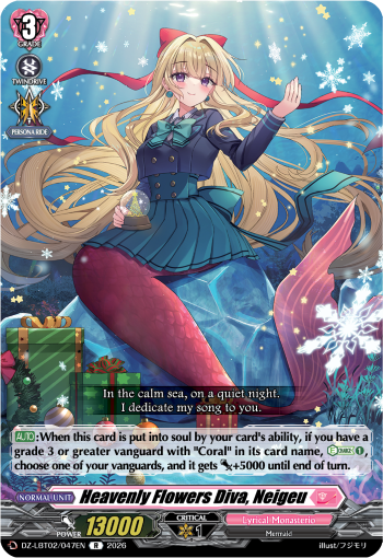 Heavenly Flowers Diva, Neigeu: DZ Lyrical Booster 02: Lyrical Monasterio Season of Wonders