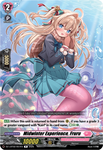Midwinter Experience, Fruru: DZ Lyrical Booster 02: Lyrical Monasterio Season of Wonders