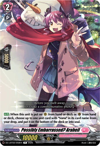 Possibly Embarrassed? Araheil: DZ Lyrical Booster 02: Lyrical Monasterio Season of Wonders