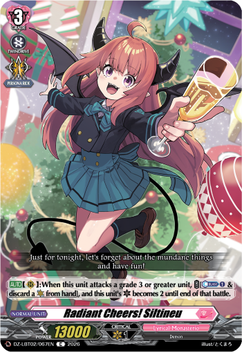 Radiant Cheers, Siltineu: DZ Lyrical Booster 02: Lyrical Monasterio Season of Wonders
