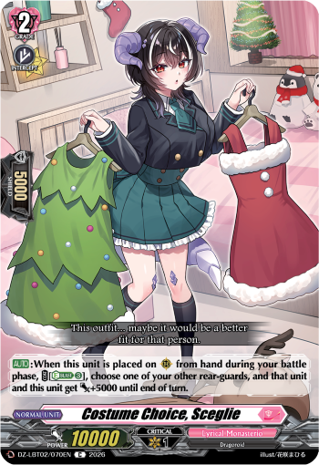 Costume Choice, Sceglie: DZ Lyrical Booster 02: Lyrical Monasterio Season of Wonders