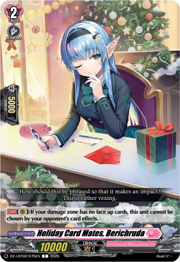 Holiday Card Mates, Berichruda: DZ Lyrical Booster 02: Lyrical Monasterio Season of Wonders