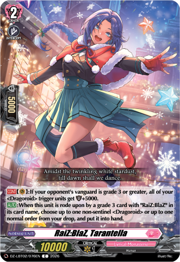 RaiZ:BlaZ, Tarantella: DZ Lyrical Booster 02: Lyrical Monasterio Season of Wonders