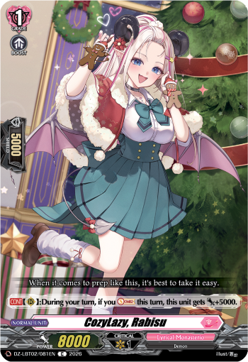 CozyLazy, Rabisu: DZ Lyrical Booster 02: Lyrical Monasterio Season of Wonders