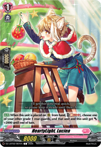 HeartyLight, Luciea: DZ Lyrical Booster 02: Lyrical Monasterio Season of Wonders