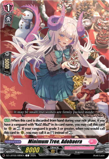 Minimum Tree, Adobaera: DZ Lyrical Booster 02: Lyrical Monasterio Season of Wonders