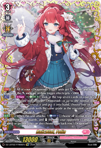 RaiZ:BlaZ, Folia: DZ Lyrical Booster 02: Lyrical Monasterio Season of Wonders