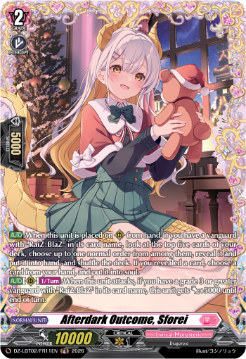 Afterdark Outcome, Sforei: DZ Lyrical Booster 02: Lyrical Monasterio Season of Wonders