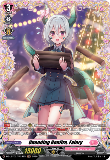 Unending Bonfire, Falory: DZ Lyrical Booster 02: Lyrical Monasterio Season of Wonders