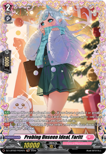 Probing Unseen Ideal, Faritt: DZ Lyrical Booster 02: Lyrical Monasterio Season of Wonders