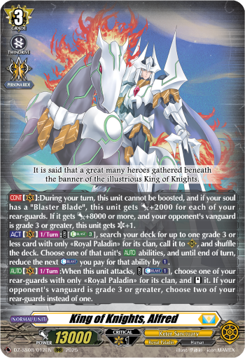 King of Knights, Alfred: Special Series 08: Festival Booster 2025