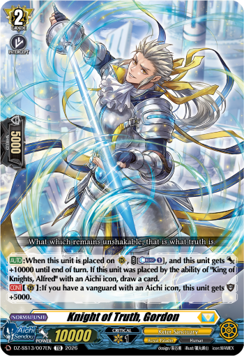 Knight of Truth, Gordon: Special Series 13: Blaster Blade Start Deck