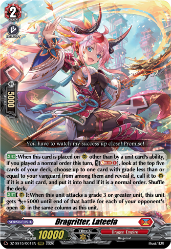 Dragritter, Lateefa: Special Series 15: The Legendary Vanguards