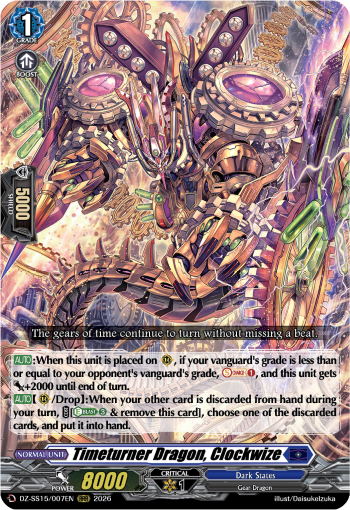 Timeturner Dragon, Clockwize: Special Series 15: The Legendary Vanguards