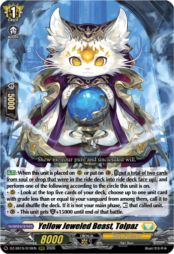 Yellow Jeweled Beast, Tolpaz: Special Series 15: The Legendary Vanguards