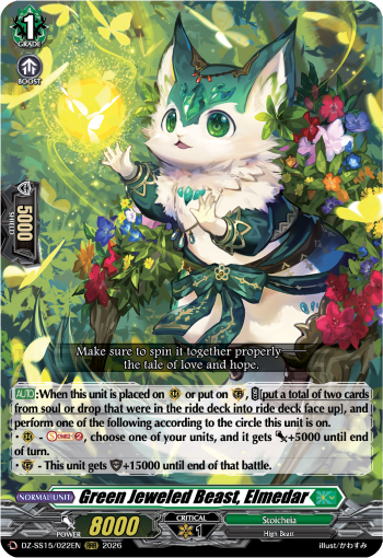 Green Jeweled Beast, Elmedar: Special Series 15: The Legendary Vanguards