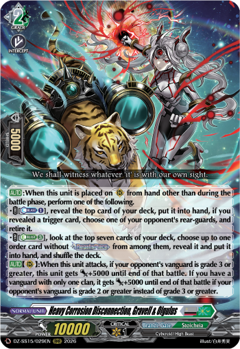 Heavy Corrosion Disconnection, Gravell & Olgulus: Special Series 15: The Legendary Vanguards