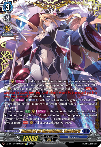 Inquirer of Knowledge, Selseera: Special Series 15: The Legendary Vanguards