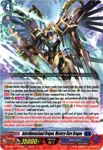 Interdimensional Dragon, Mystery-flare Dragon: Special Series 15: The Legendary Vanguards