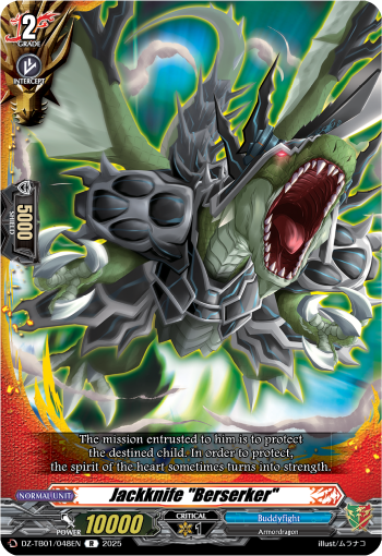 Jackknife Berserker: Cardfight!! Vanguard Title Booster 01: “Future Card Buddyfight”
