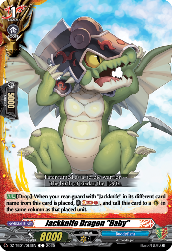 Jackknife Dragon Baby: Cardfight!! Vanguard Title Booster 01: “Future Card Buddyfight”