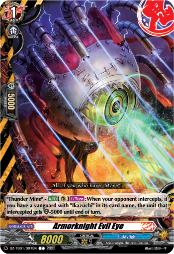 Armorknight Evil Eye: Cardfight!! Vanguard Title Booster 01: “Future Card Buddyfight”