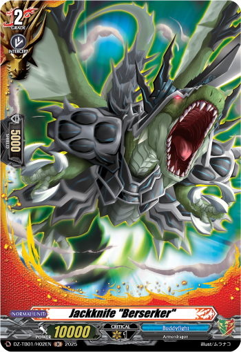 Jackknife Berserker: Cardfight!! Vanguard Title Booster 01: “Future Card Buddyfight”