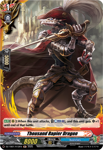 Thousand Rapier Dragon: Cardfight!! Vanguard Title Booster 01: “Future Card Buddyfight”