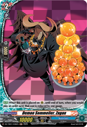 Demon Sommelier, Zagan: Cardfight!! Vanguard Title Booster 01: “Future Card Buddyfight”