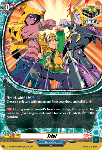 Trio!: Cardfight!! Vanguard Title Booster 01: “Future Card Buddyfight”