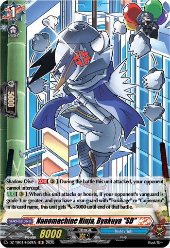 Nanomachine Ninja, Byakuya SD: Cardfight!! Vanguard Title Booster 01: “Future Card Buddyfight”