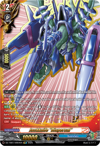 Jackknife Dispersal: Cardfight!! Vanguard Title Booster 01: “Future Card Buddyfight”