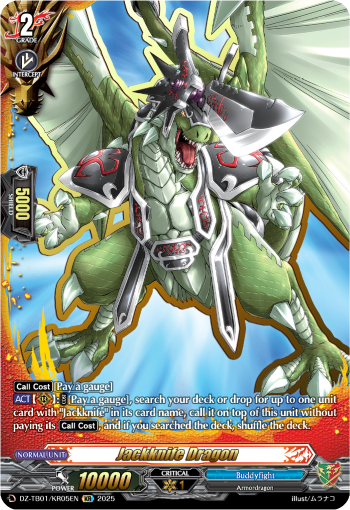 Jackknife Dragon: Cardfight!! Vanguard Title Booster 01: “Future Card Buddyfight”