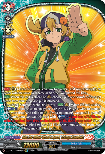 Give the Whole World a Spark, Tetsuya Kurodake: Cardfight!! Vanguard Title Booster 01: “Future Card Buddyfight”