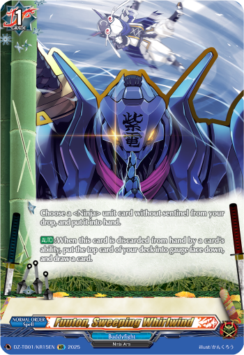 Fuuton, Sweeping Whirlwind: Cardfight!! Vanguard Title Booster 01: “Future Card Buddyfight”