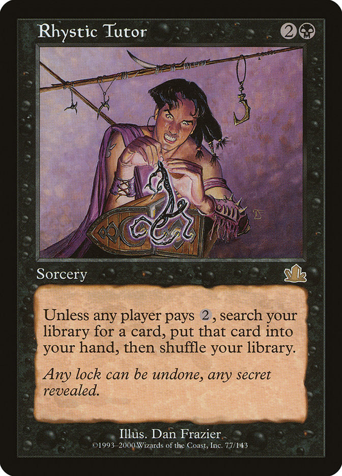 Rhystic Tutor: Prophecy