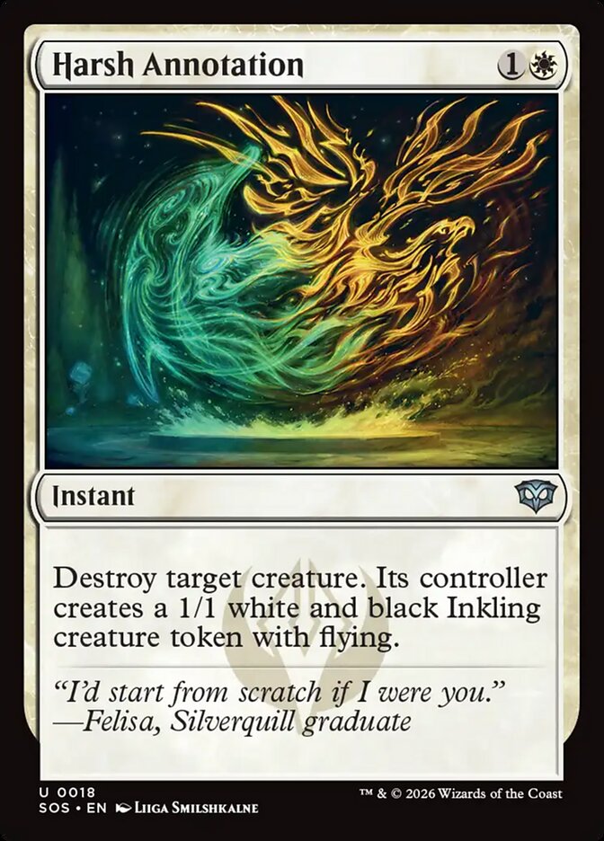 Harsh Annotation - (Foil): Secrets of Strixhaven