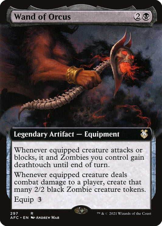 Wand of Orcus (Extended Art): Forgotten Realms Commander
