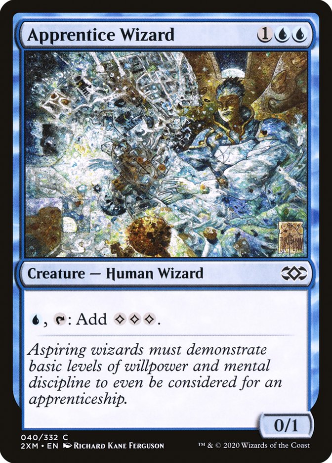 Apprentice Wizard - (Foil): Double Masters