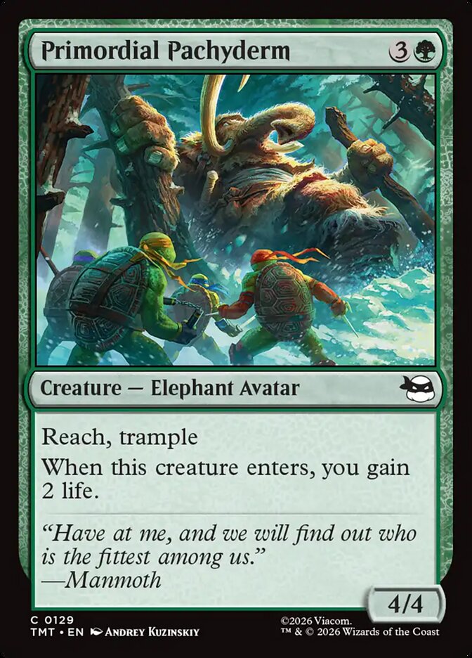 Primordial Pachyderm - (Foil): Teenage Mutant Ninja Turtles