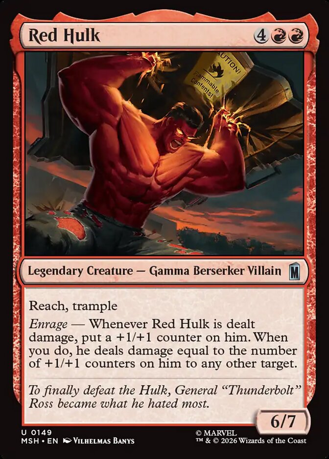 Red Hulk: Marvel Super Heroes