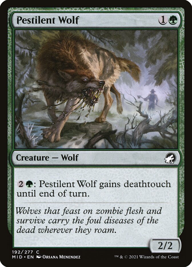 Pestilent Wolf: Innistrad: Midnight Hunt