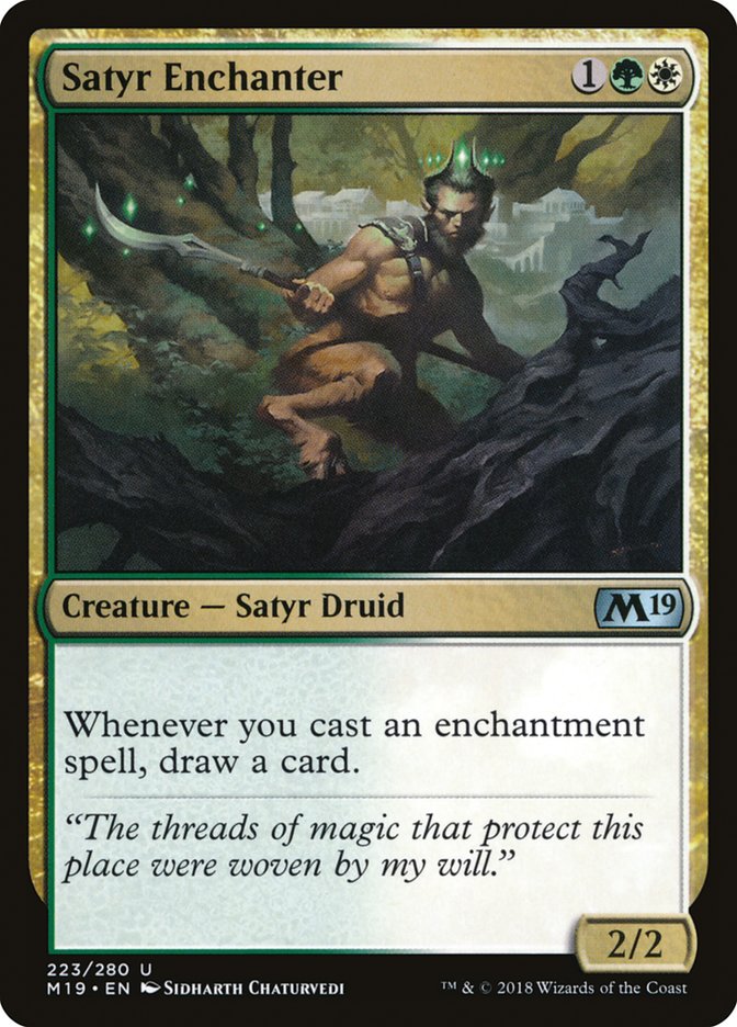 Satyr Enchanter - (Foil): Core Set 2019