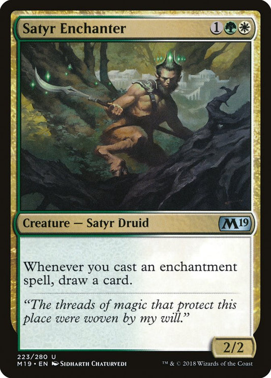 Satyr Enchanter - (Foil): Core Set 2019