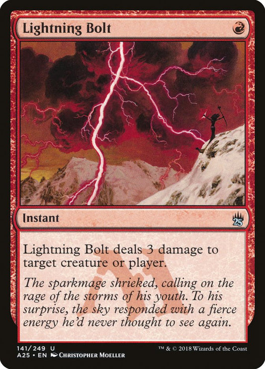 Lightning Bolt - (Foil): Masters 25