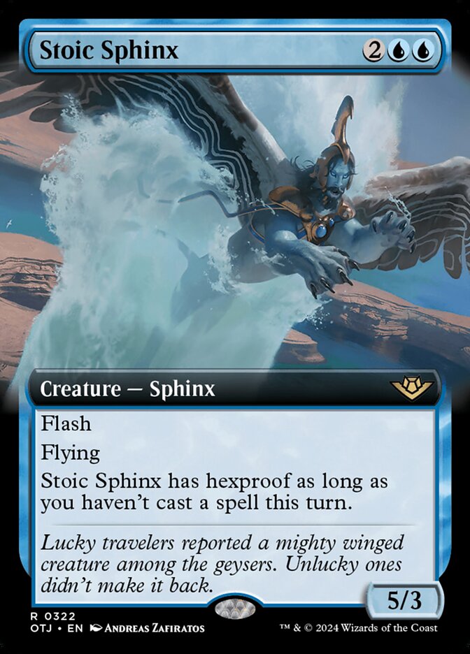 Stoic Sphinx (Extended Art): Outlaws of Thunder Junction