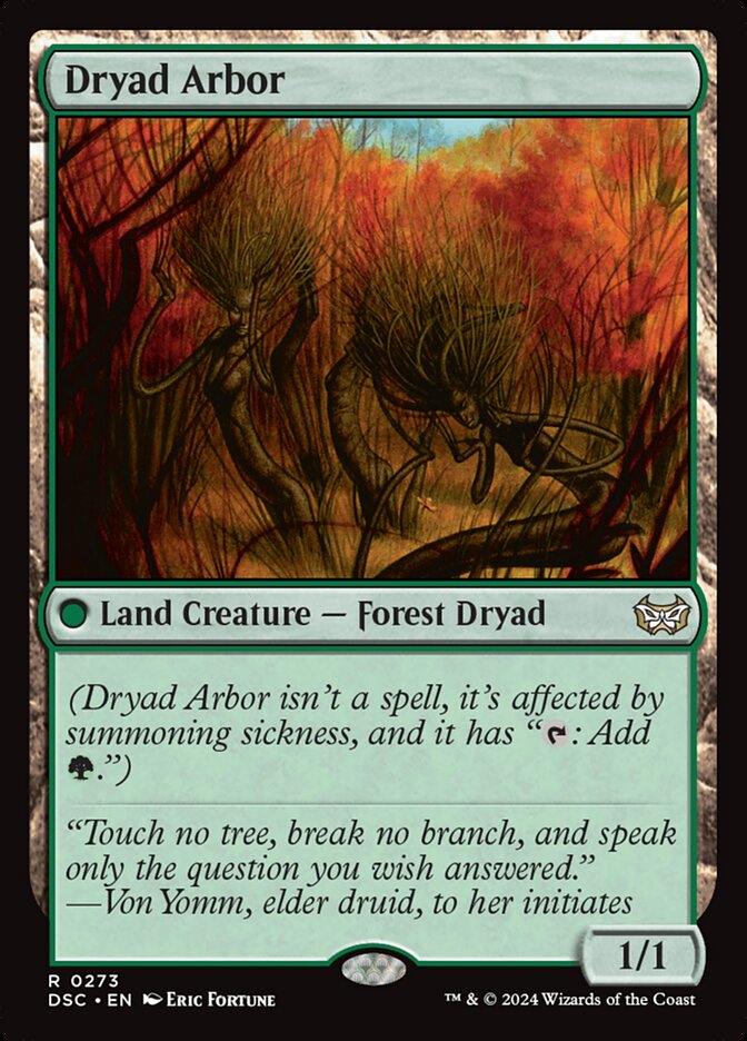 Dryad Arbor: Duskmourn: House of Horror Commander