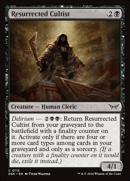 Resurrected Cultist - (Foil): Duskmourn: House of Horror