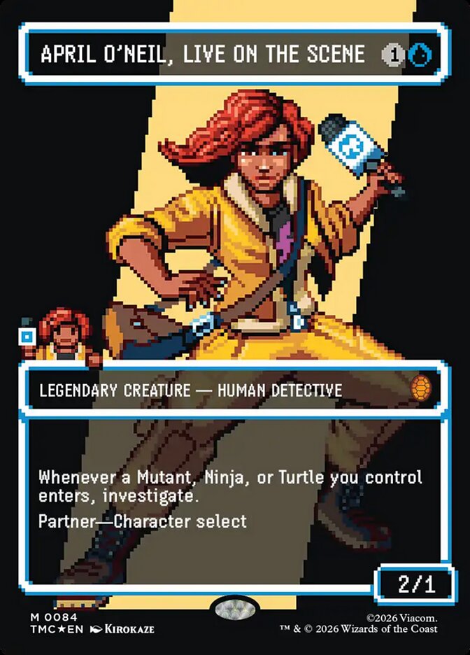 April O'Neil, Live on the Scene - (Foil): Teenage Mutant Ninja Turtles Eternal